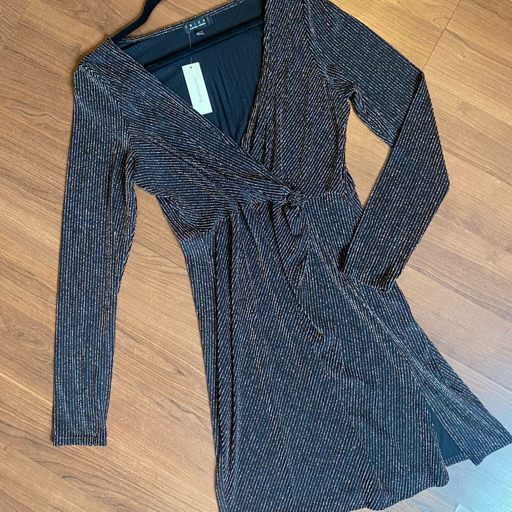 Francesca's Faux Wrap Dress